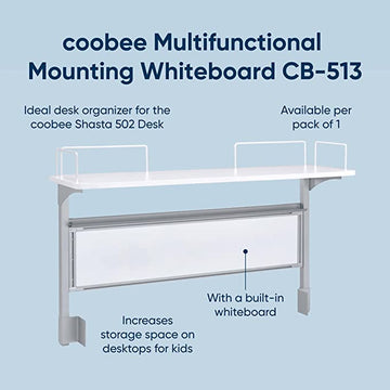 Add-On Multifunctional Mounting White Board Desk Accessories for Shasta Desk Series
